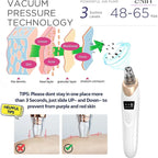 CMH Blackhead Remover Vacuum Pore Cleaner Multi Suction Heads Adjustable Suction USB Rechargeable Deep Cleansing Skin Tool Gifts