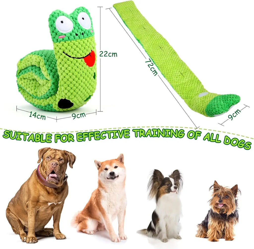 Squeaky Dog Toys for Stress Relief, Puzzle & Snuffle Foraging Training, IQ Stimulation for Small, Medium & Large Dogs