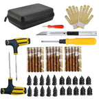 Auto Tire Repair Kit - Puncture Plug Tools, Tyre Puncture Emergency Kit for Universal Tires, with Stirring Glue Repair Tool