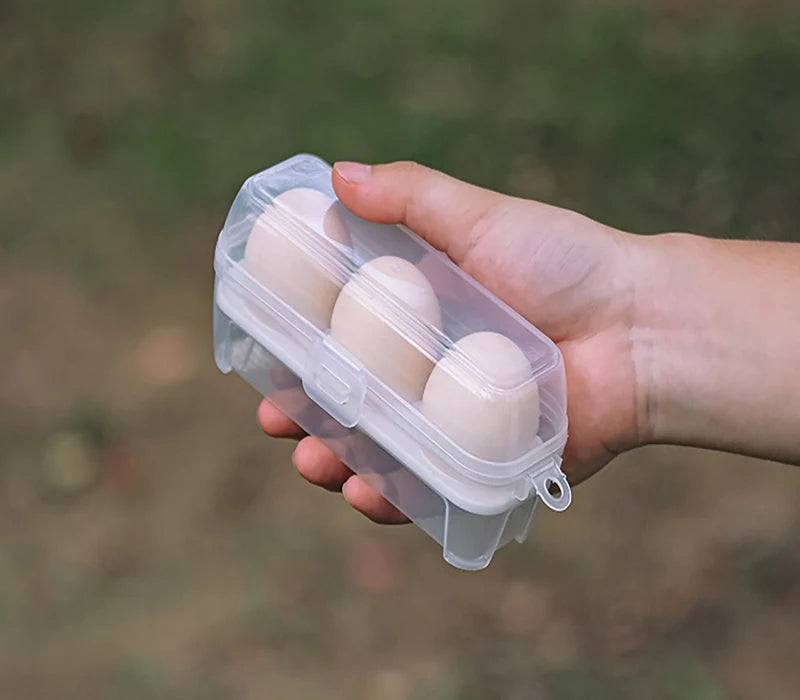 Portable Shockproof Eggs Box 3/4/8 Grids Storage Container Egg Holder Transparent Kitchen Organizer for Outdoor Camping Picnic