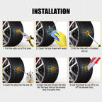 Auto Tire Repair Kit - Puncture Plug Tools, Tyre Puncture Emergency Kit for Universal Tires, with Stirring Glue Repair Tool