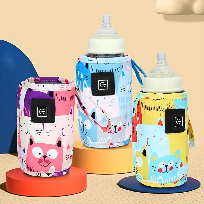 USB Milk Water Warmer, Travel Stroller Insulated Bag, Nursing Bottle Heater, Portable Bottle Feeding Warmer, Christmas, Hallowee Main image