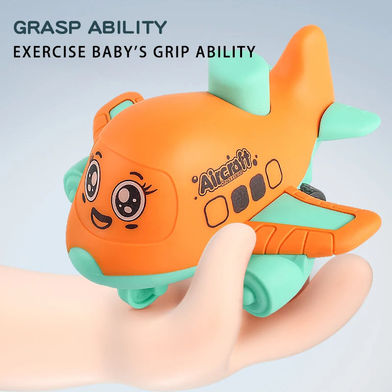 Press and Go aircraft Toys for Toddlers 1-3, Baby Animal Racing Cars, Infant Play Vehicle Set, Baby Push Go Friction Car Toys Imagen secundaria del producto