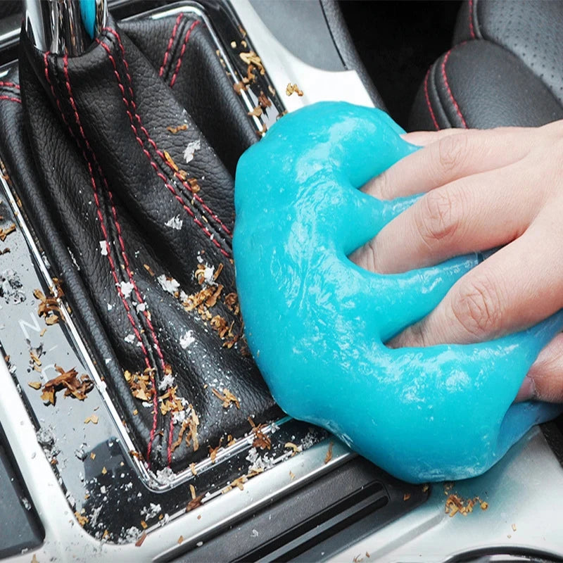 Biodegradable Auto Detailing Slime for Air Vent Console Eco-Friendly Deep Cleaning Gel for Electronics Home Office