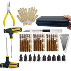 Auto Tire Repair Kit - Puncture Plug Tools, Tyre Puncture Emergency Kit for Universal Tires, with Stirring Glue Repair Tool