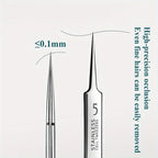 Easy-To-Use Stainless Steel Acne Extractor Set - Hypoallergenic Beauty Tweezers For Clear Skin, Perfect For Beginners