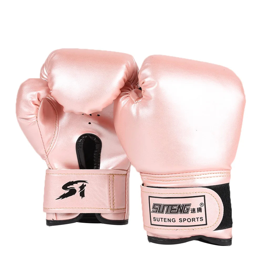 2PCS Kids Boxing Gloves Children Punch Training Sparring Kickboxing Fighting Fitness Mitts Hitting Hand Protector for Boys Girls