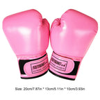2PCS Kids Boxing Gloves Children Punch Training Sparring Kickboxing Fighting Fitness Mitts Hitting Hand Protector for Boys Girls