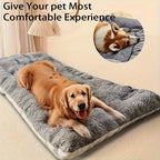 Oversized Plush Dog Cat Bed Sofa Crate Pad Ultra Soft Polyester Pet Mat for All Size Cats Dogs Adorable Rectangle Couch
