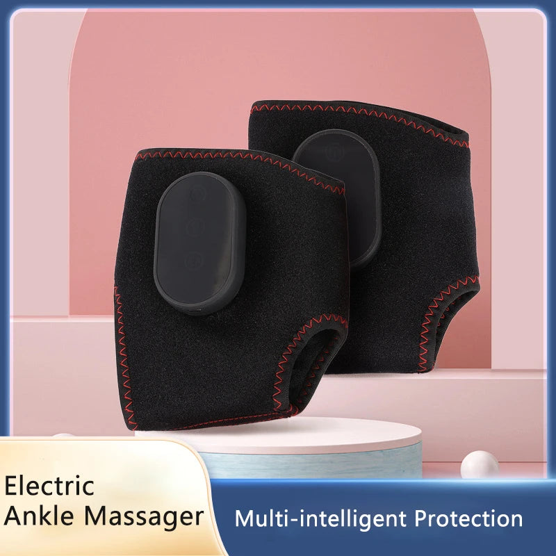 1 Pair Electric Foot Warmer Massager - Heated Guard Legs Joint Heat Compress for Men Women with Foot Vibration Massage Function Image secondaire du produit