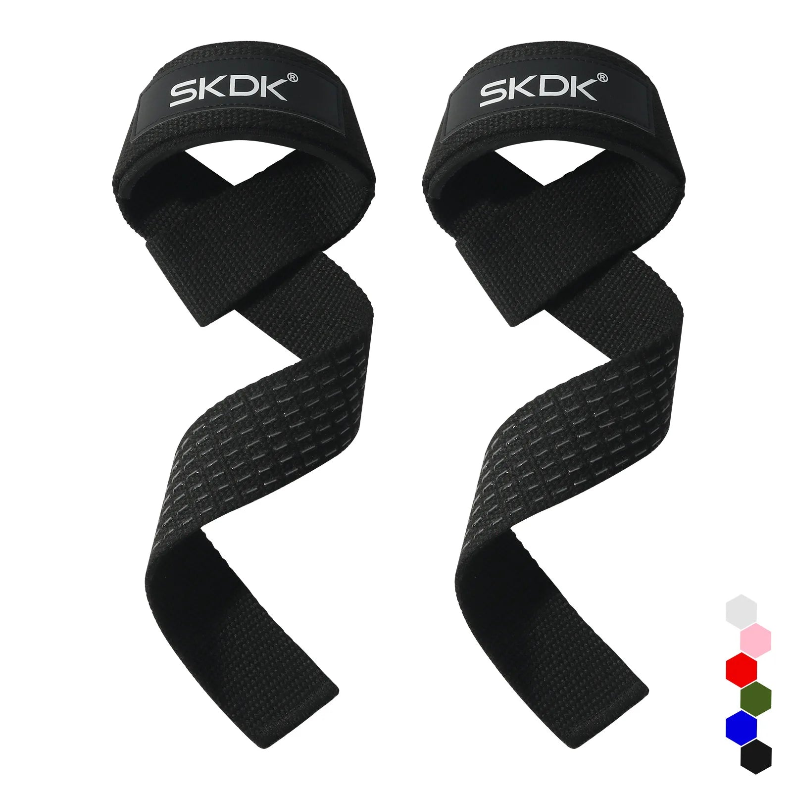 GOUNOD Weightlifting Wrist Straps Strength Training Adjustable Non-slip Gym Fitness Lifting Strap Wrist Support Grip Band Image principale du produit