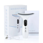 Handheld Face Massager Comfortable Facial Massager Face and Neck Beauty Device for Skin Care Adults Men and Women White