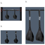 Fitness AB Sling Straps Suspension Rip-Resistant Heavy Duty Pair for Pull Up Bar Hanging Leg Raiser Home Gym Fitness Equipment