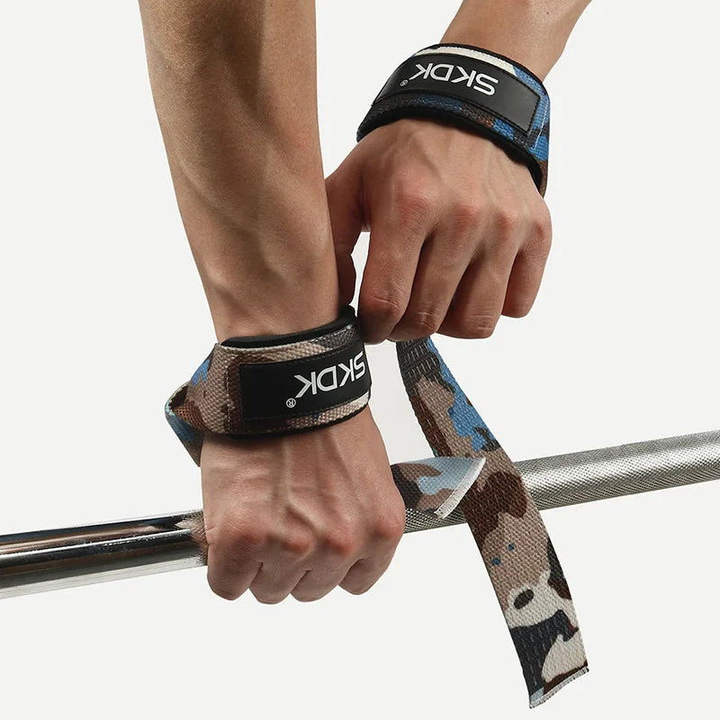 Weightlifting Wrist Straps Strength Training Adjustable Non-slip Gym Fitness Lifting Strap Wrist Support Grip Band Image secondaire du produit