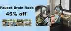 Home Storage Drain Basket Kitchen Sink Holder Adjustable Soap Sponge Shlf Hanging Drain Basket Bag Kitchen Accessories