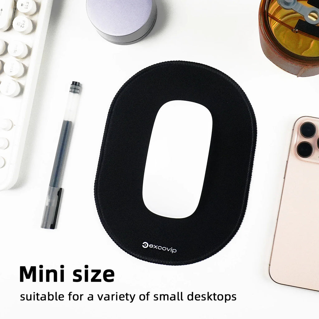 EXCO Mini Mouse Pad Office Mousepad Small with Stitched Edge Non-Slip Rubber Base for Home Laptop Computer Desk Gaming