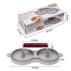 Burger Press Hamburger Meat Tool Patty Maker Aluminum Burger Maker for Kitchen BBQ Grill