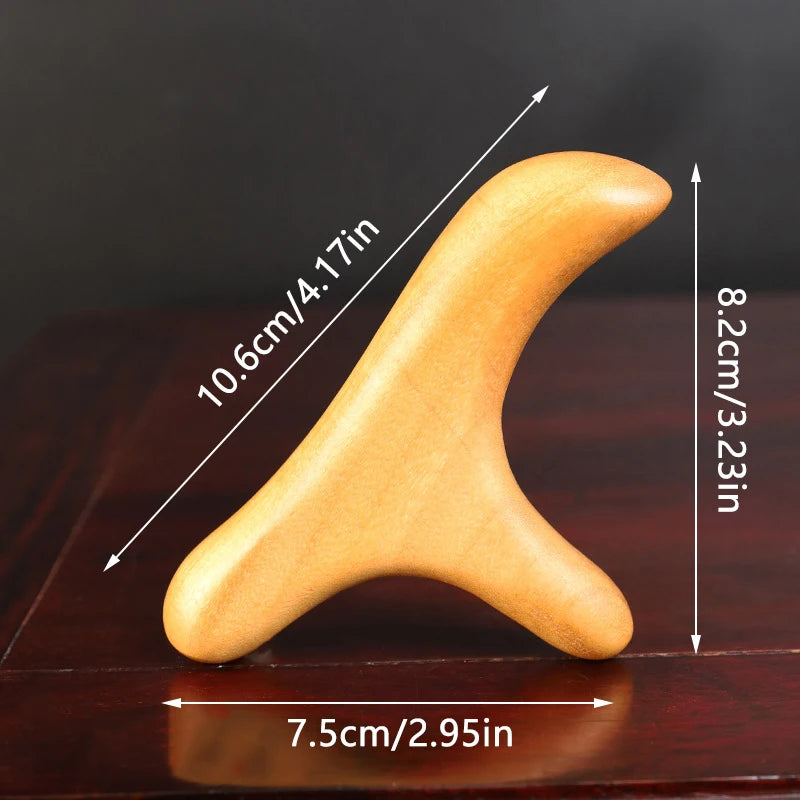 1 PCS Neck Foot Sandalwood Trigger Point Massage Gua Sha Tools Home Gym Professional Therapy Massage Tool For Back Leg Hand Face