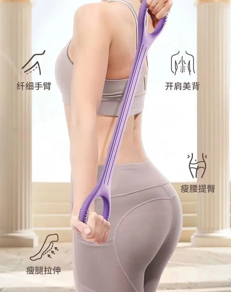 8 Fitness Workout Resistance Band Arm Back Shoulder Exercise Elastic Training Band Yoga Pilates Physical Therapy Equipment