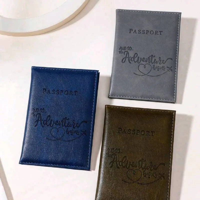 Passport Holder Wallet Cover Travel Essentials Pu Leather Card Case International Travel Accessories for Women/Men Secondary image