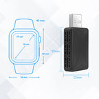2 in 1 AI Box Mini Adapter Wired to Wireless Carplay&Android Auto Compatible with 99% of Cars Plug and Play WiFi Smart Dongle