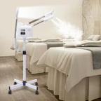 3-in-1 Facial Steamer Beautician Steamer Deep Cleaning w/Hot and Cold Nozzle LED Magnifying Lamp Beauty Salon Spa
