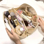 Large Capacity Makeup Bag Waterproof Cosmetic Bag Layered Storage Travel Toiletry Organizer for Cosmetics Skincare