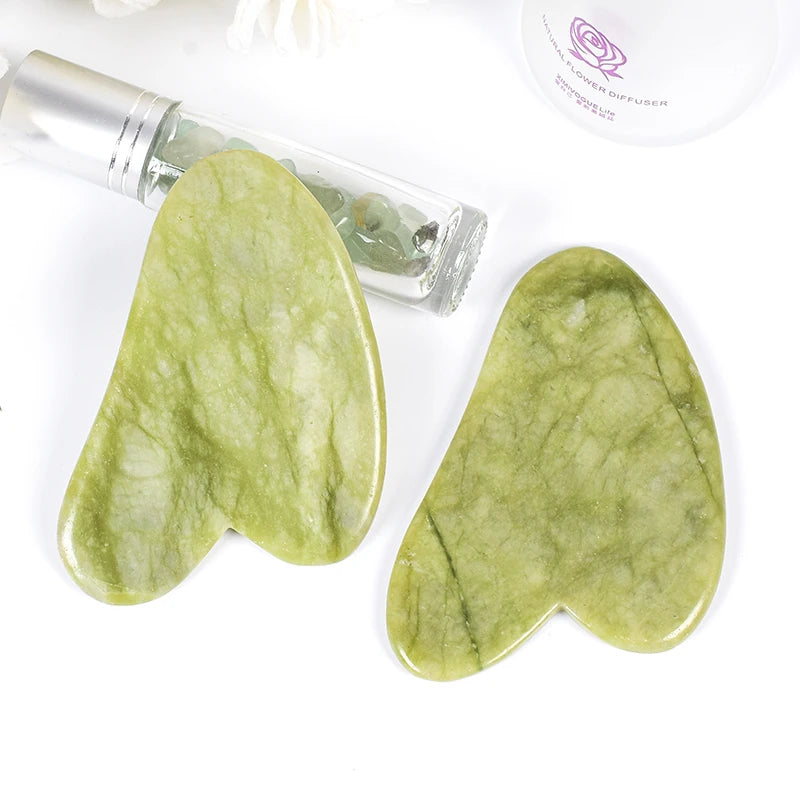 Natural Massager For Face Gouache Scraper Facial Massage Jade Guasha Scraper Gua Sha Skin Scraping Skincare SPA Dropshipping Imagen secundaria del producto