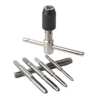 T-Handle Wrench  M3 M4 M5 M6 M8 Hand Tap Reamer Thread Tapping Tool Set Adjustable Machine Screw Thread Tapping Drill Bit