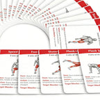 36pcs Fitness Cards Comprehensive Guide To Core Strength  Aerobic Training Exercises Guide Fitness Equipment Cards for Home Gym