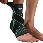 1 Pcs Ankle Brace Compression Sleeve, Adjustable Ankle Support Strap for Sprained, Plantar Fasciitis, Injury Recovery, Running