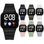 Kids Watch Sport LED Digital Watches Football Silicone Strap Waterproof Electronic Wristwatch for Children Boys Girls Gifts