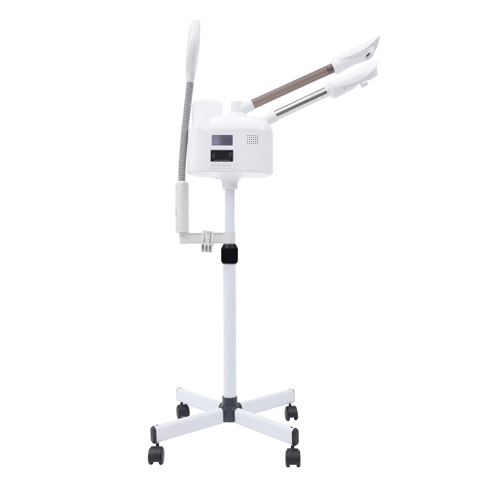 3-in-1 Facial Steamer Beautician Steamer Deep Cleaning w/Hot and Cold Nozzle LED Magnifying Lamp Beauty Salon Spa