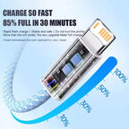 Braided 35W Fast Charge PD Cable For iPhone 13 14 Pro Max 11 12 mini X XR XS Max 7 8 Plus Quick Charging USB-C Data Cables 1m 2m