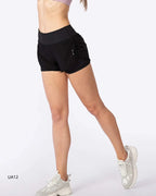 High Waist Breathable Yoga Shorts for Women Elastic Fitness Exercise Running Gym Training Daily Wear Sportswear
