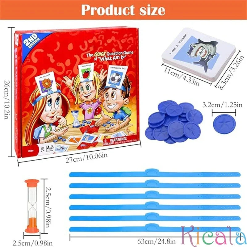 Kid Picture Guessing Board Game Who Is It Game For Kids Children Board Parent-Child Interactive Games For The Family Party games Imagen secundaria del producto