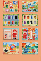 Montessori Baby Busy book My First Quiet Book Paste Early Learning Education Toy Children Toy Matching Game for Babies