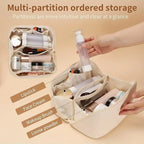 Large Capacity Makeup Bag Waterproof Cosmetic Bag Layered Storage Travel Toiletry Organizer for Cosmetics Skincare
