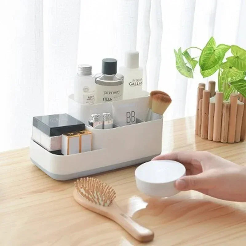 Makeup Organizer Box Cosmetic Storage Box Drawer Dressing Table Container Sundries Case Makeup Box Imagem secundária do produto