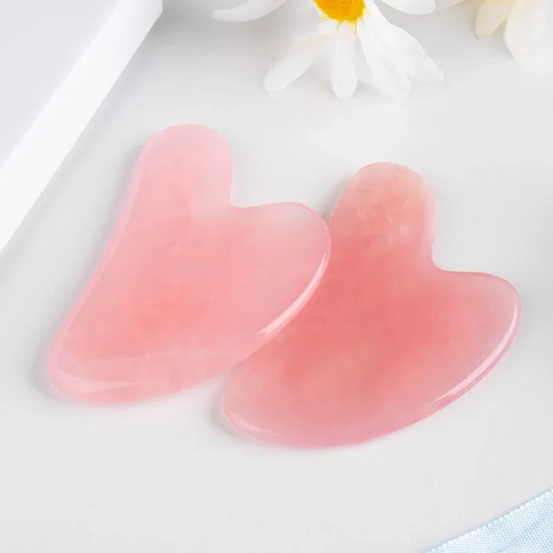 Natural Resin Jade Stone Gua Sha Gouache Scraper Massager for Face Body Facial Skin Lifting Wrinkle Remove Beauty SPA Care Tools Main image