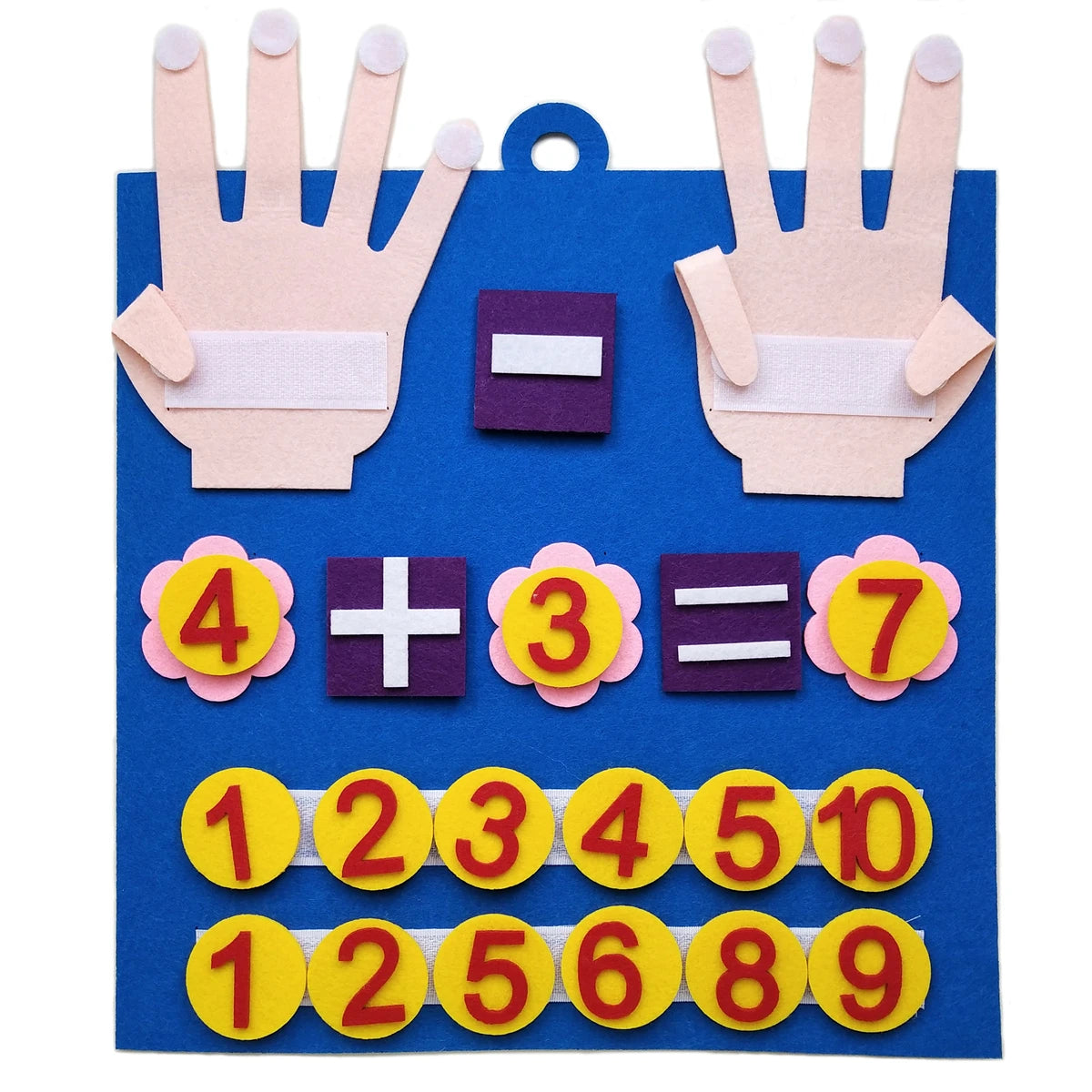 Toddler Montessori Toys Felt Finger Numbers Math Toy Children Counting Early Education Learning Game For Kids Intelligence Main image