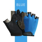 Anti-Slip Breathable Workout Gloves, Fingerless Fitness Training Gym Gloves for Men Women Bodybuilding Cycling Exercise