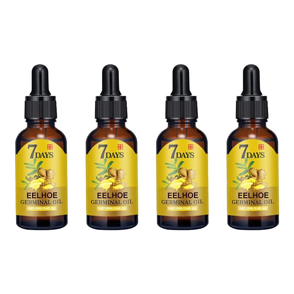 EELHOE 20ml Ginger Hair Growth Oil Strengthening Scalp Nourishing Hair Roots Anti Loss Fuller Care Hairs Essence for Women Men
