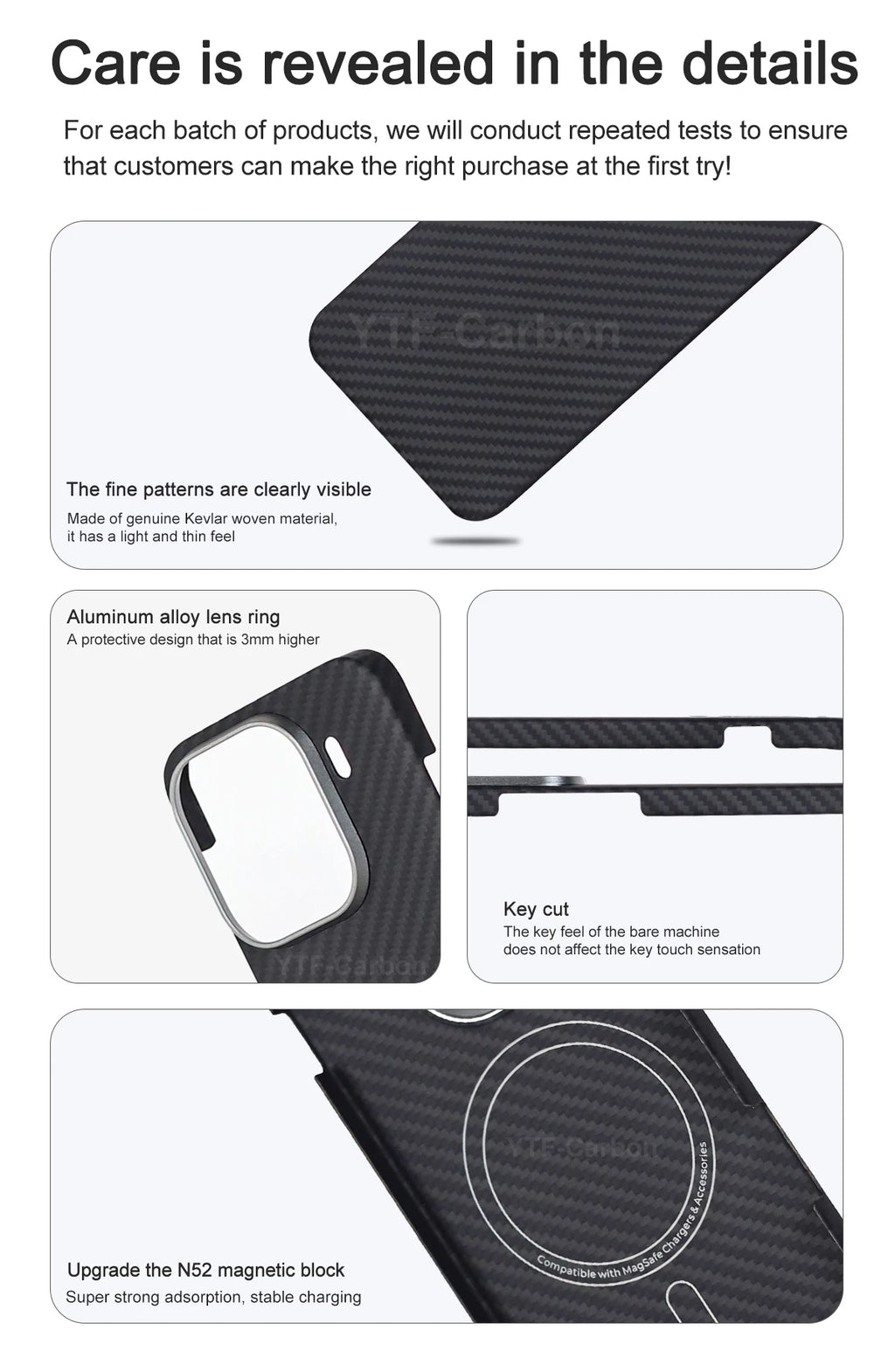 YTF-Carbon For Oppo X9 Pro Aramid Carbon Fiber Cover For Magsafe Find X9/X9s pro/X9 Ultra Cover Mobile Phone Accessories
