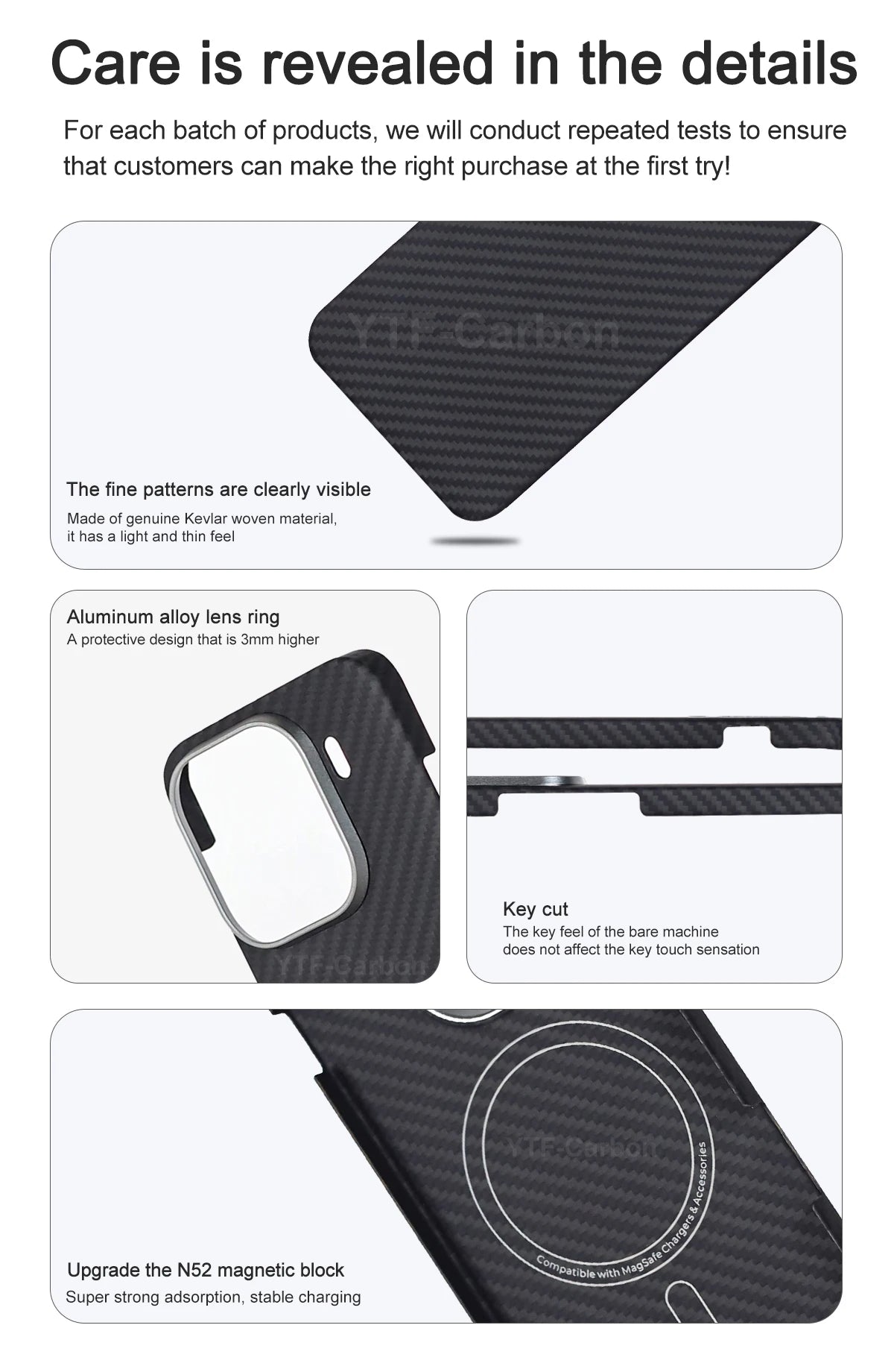 YTF-Carbon For Oppo X9 Pro Aramid Carbon Fiber Cover For Magsafe Find X9/X9s pro/X9 Ultra Cover Mobile Phone Accessories