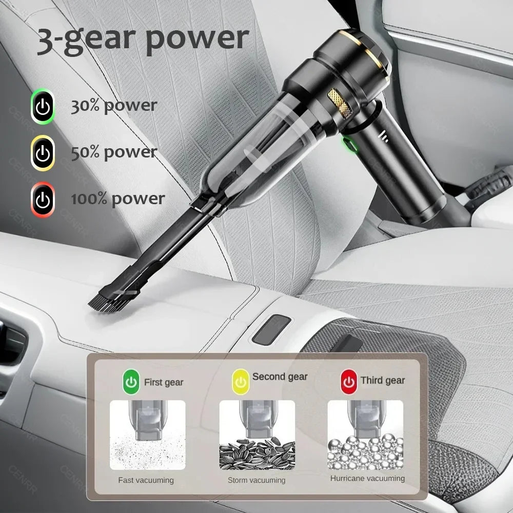 CENRR 998000PA Car Vacuum Cleaner Powerful Portable HandHeld Vacuum Cleaner For Car Wireless Cleaner Robot Car Accessories Imagen secundaria del producto