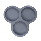 Silicone Egg Mold Air Fryer Egg Pan Reusable 3-Cavity Muffin Cake Baking Mould Kitchen Cooking Accessories