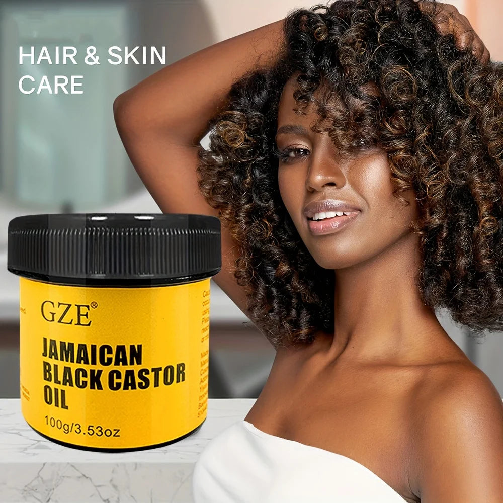 GZE JAMAICAN Black Castor Oil Pure Cold-Pressed for Hair Growth, Skin Moisturizing and Scalp Health - Promoting Thick Hair Imagen secundaria del producto