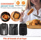 1/100PCS Air Fryer Disposable Paper Square Round Baking Paper Barbecue Plate NonStick Mat Kitchen Oven Oil Absorbing Paper Tool