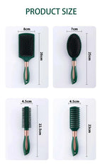 Anti-Static Oval round Air Cushion Comb Scalp Massage Exfoliating Tool for Salon SPA Professional Hair Styling Care Accessory